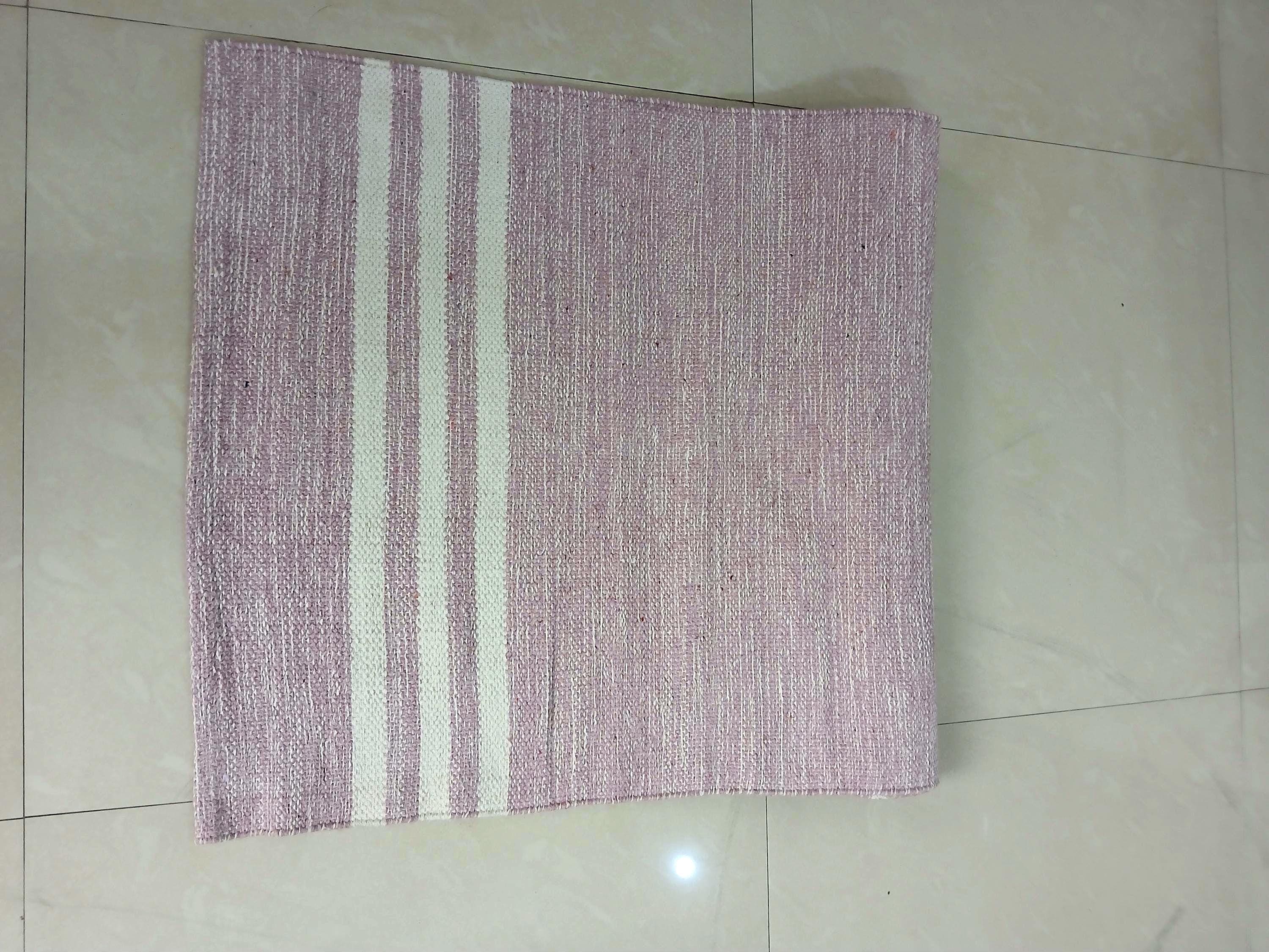 Handmade Organic Cotton Yoga Mat, Lightweight, Non-Slip - image 5