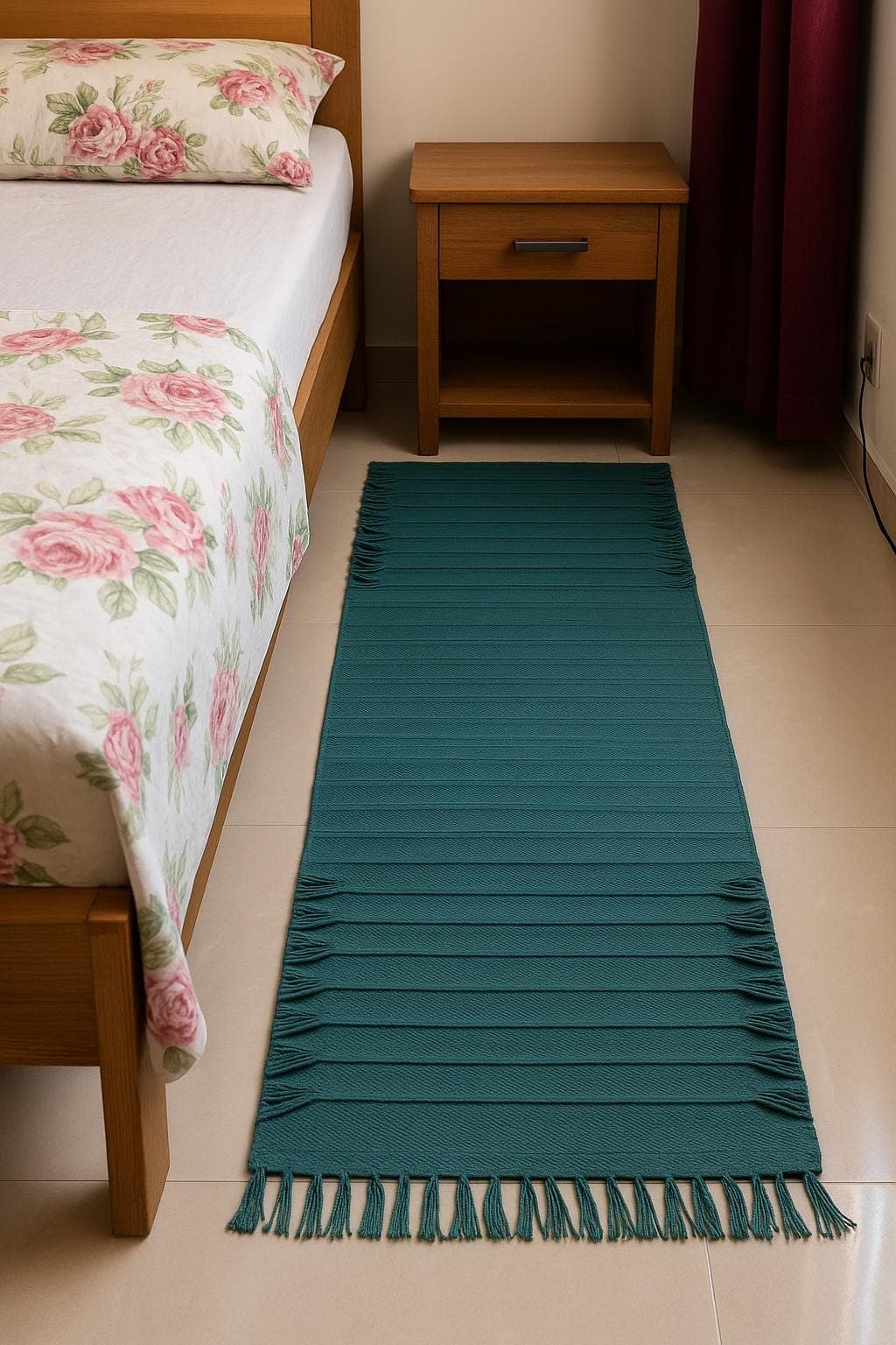 Organic Cotton Yoga Mat – Breathable, Eco-Friendly 72” x 24”