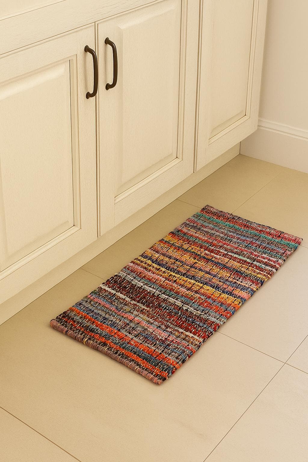 Vibrant Handmade Chindi Rug – Colorful Indian Handwoven Carpet for Boho Chic Décor - image 3