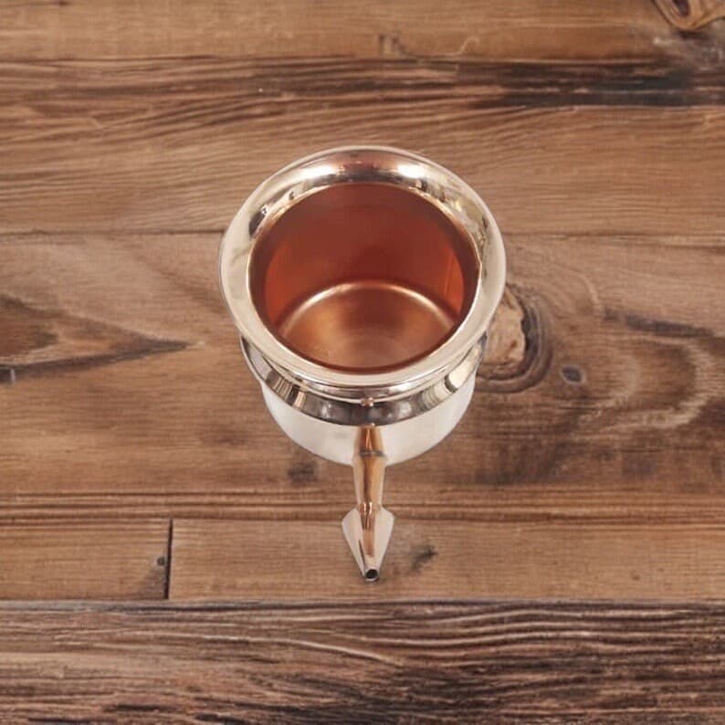 Copper Neti Pot – Ayurvedic Nasal Cleansing with Free Rubber Tip - image 5