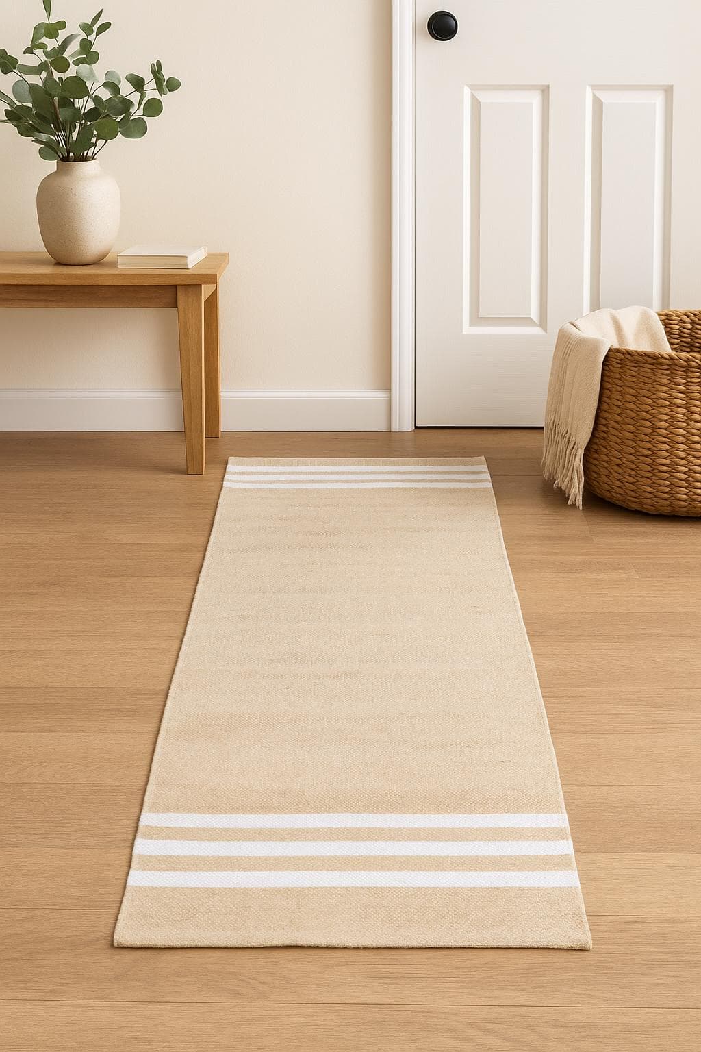 Organic Cotton Yoga Mat: Handwoven Non-Slip Rug, Eco-Friendly