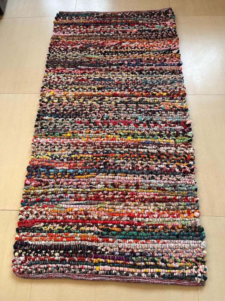 Vibrant Handmade Chindi Rug – Colorful Indian Handwoven Carpet for Boho Chic Décor - image 4