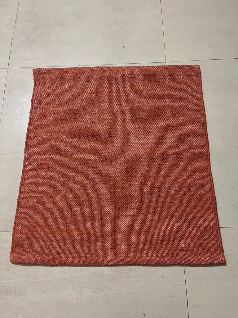 Handwoven cotton meditation mat small yoga aasan for daily prayer