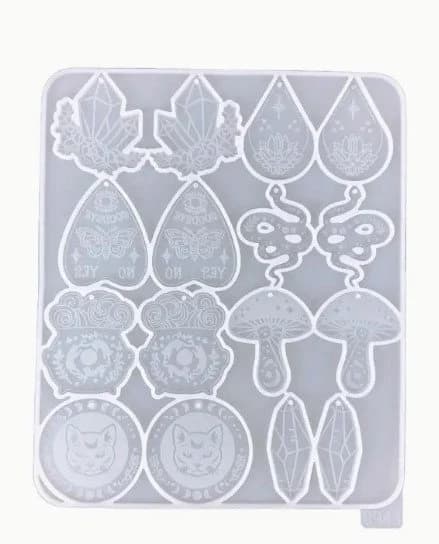 Boho Style Crystal Earrings/Charms/Keychain Mold - image 4