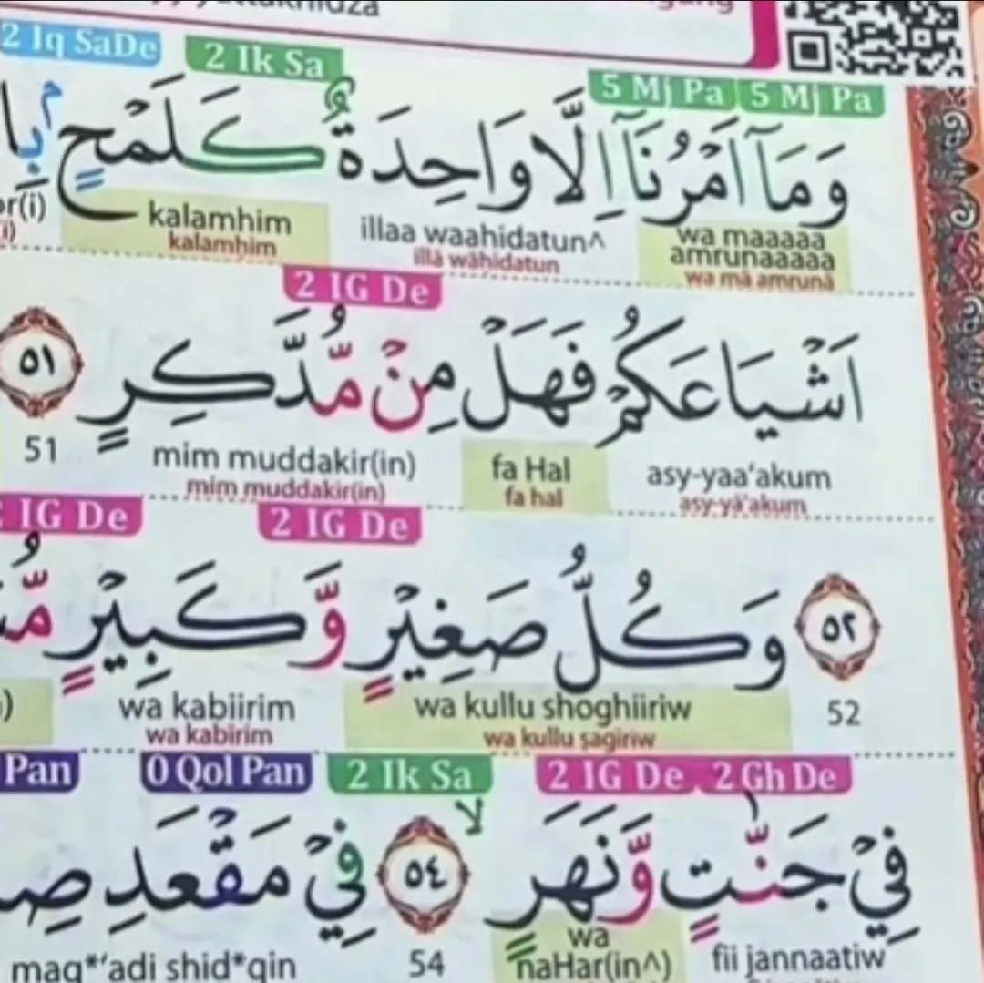 Super Easy Quran Latin Script Roman Alphabet with QR Code Every Page Scan to Watch Video - image 2