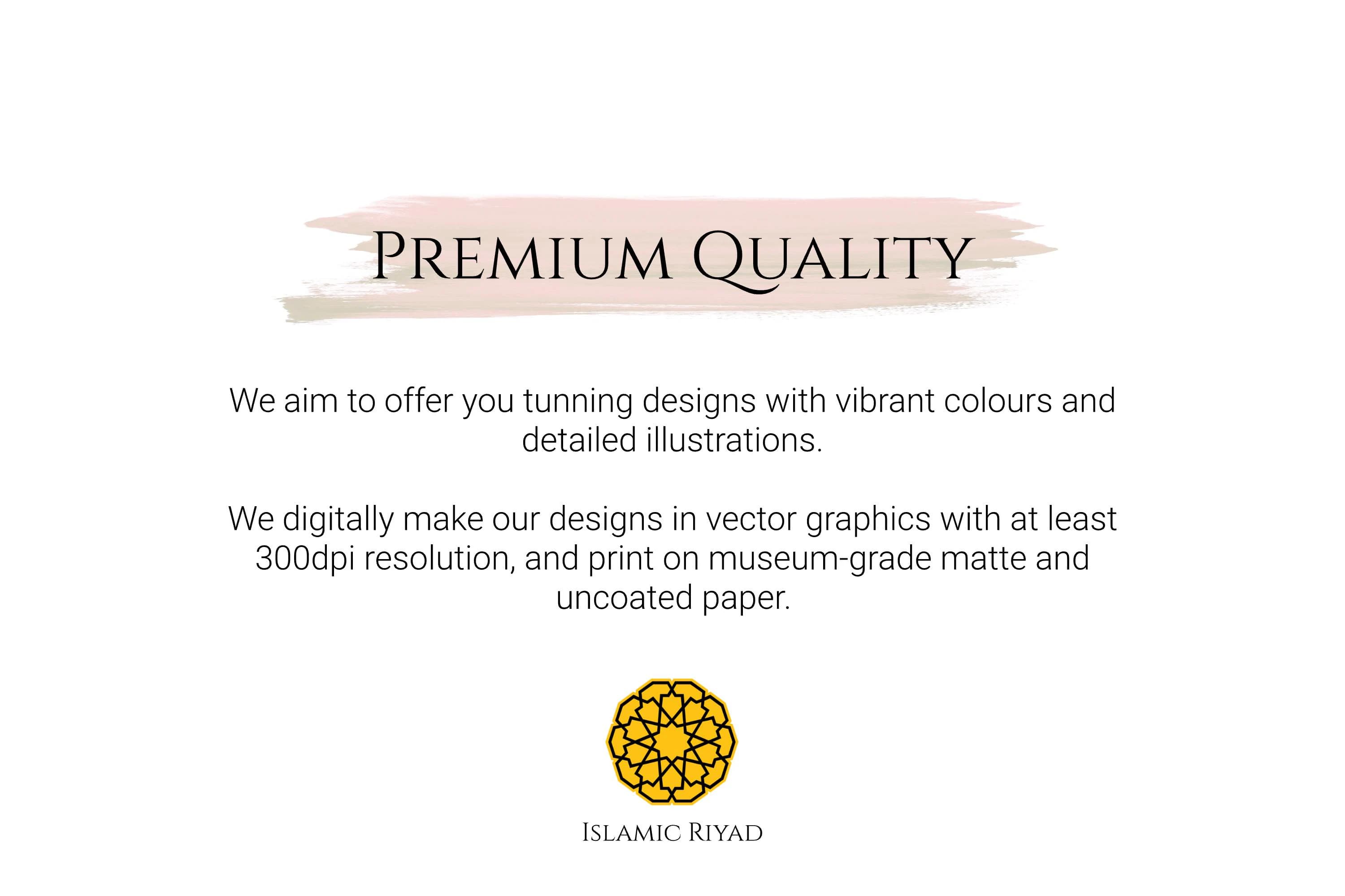 a white background with the words premium quality