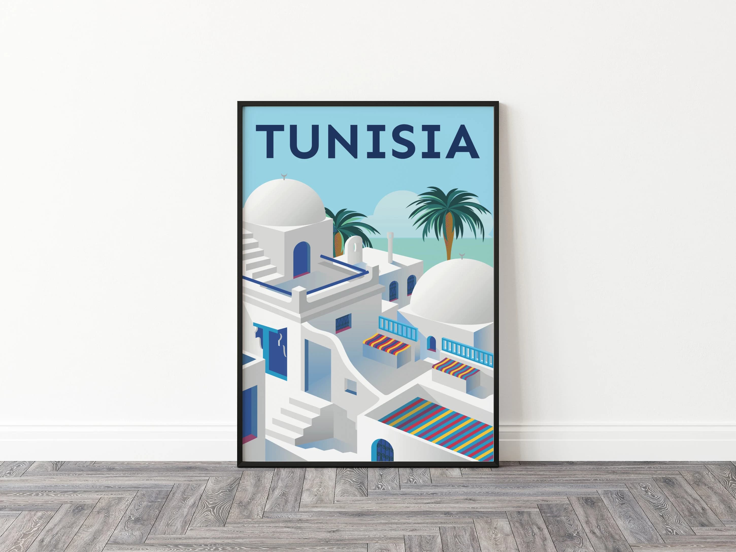 Tunisia Travel Poster | Vintage Tunis Print, Islamic Wall Art (Digital Download) - image 5