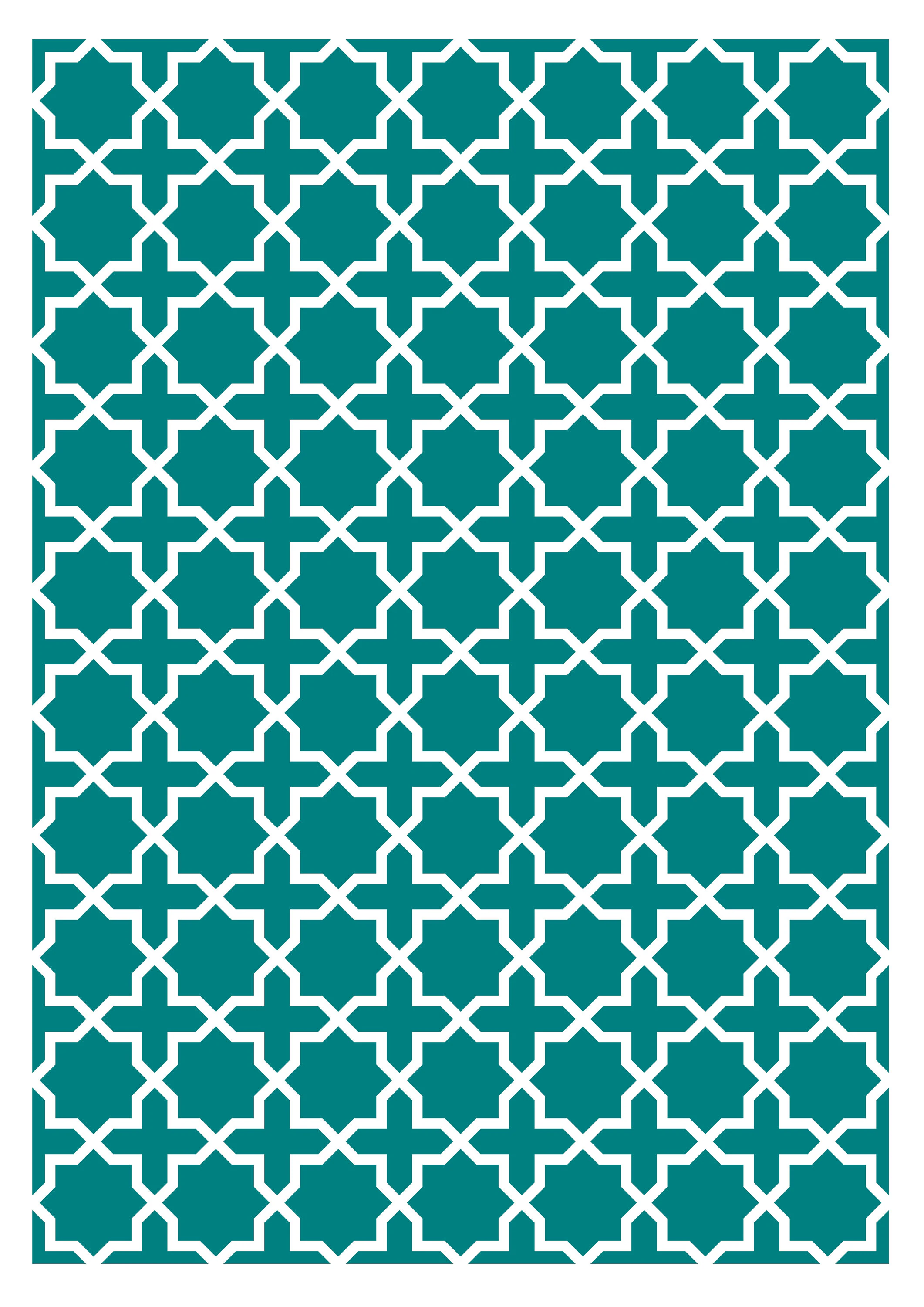 Islamic Geometric Wall Art | Moroccan Trellis Pattern Poster Print | Islamic Gift - image 5
