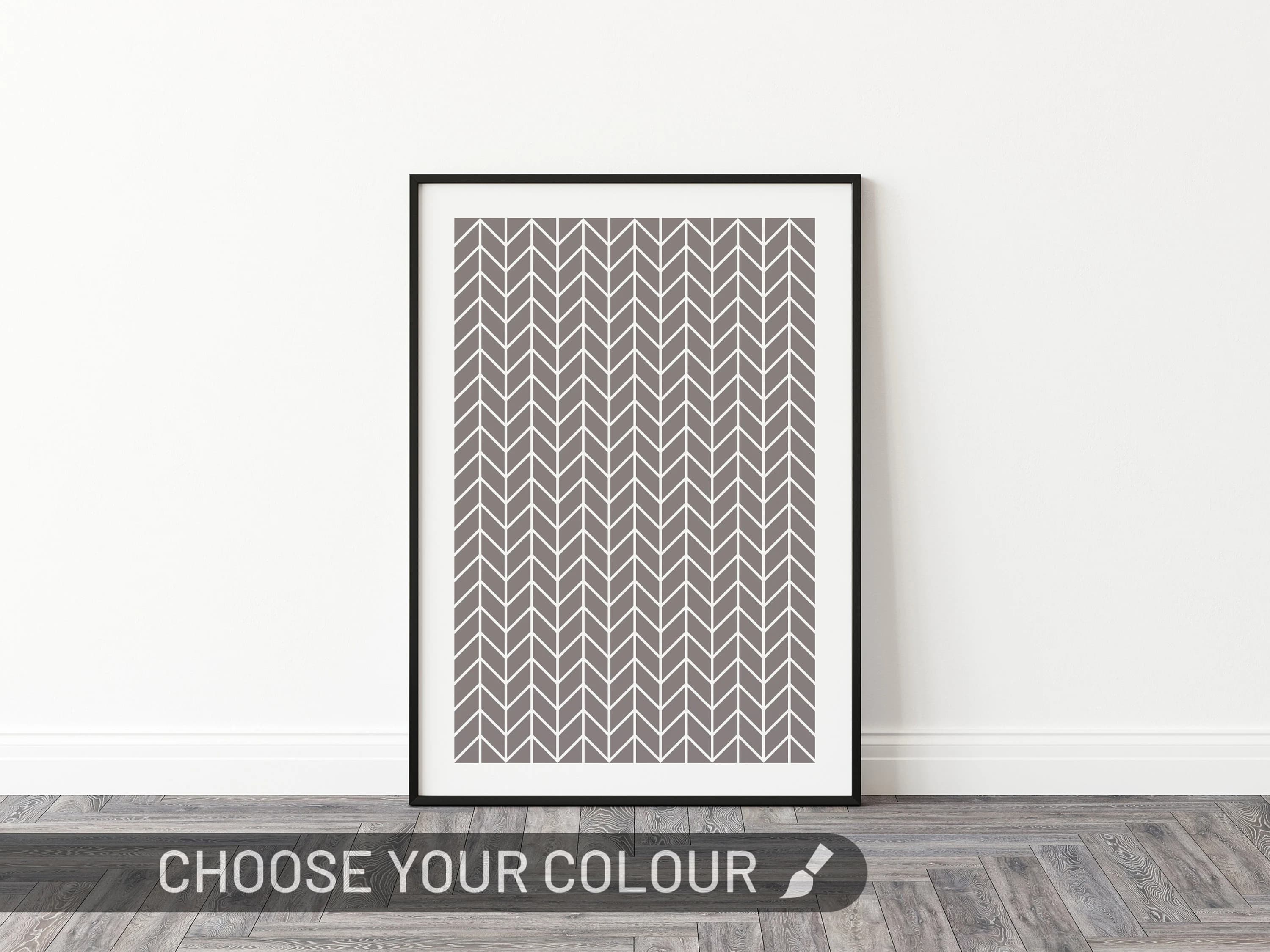 Geometric Diamonds Art Print | Monochrome Abstract Poster