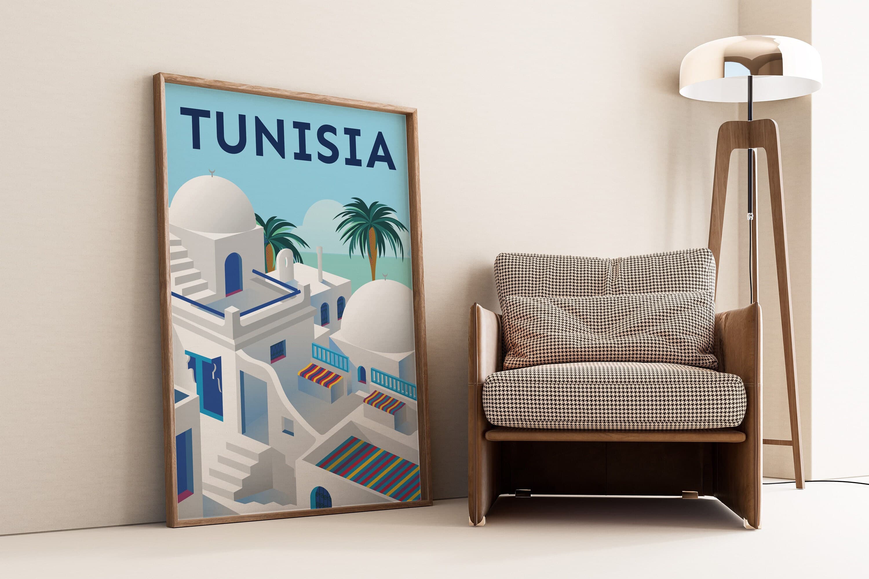 Tunisia Travel Poster | Vintage Tunis Print, Islamic Wall Art (Digital Download) - image 4