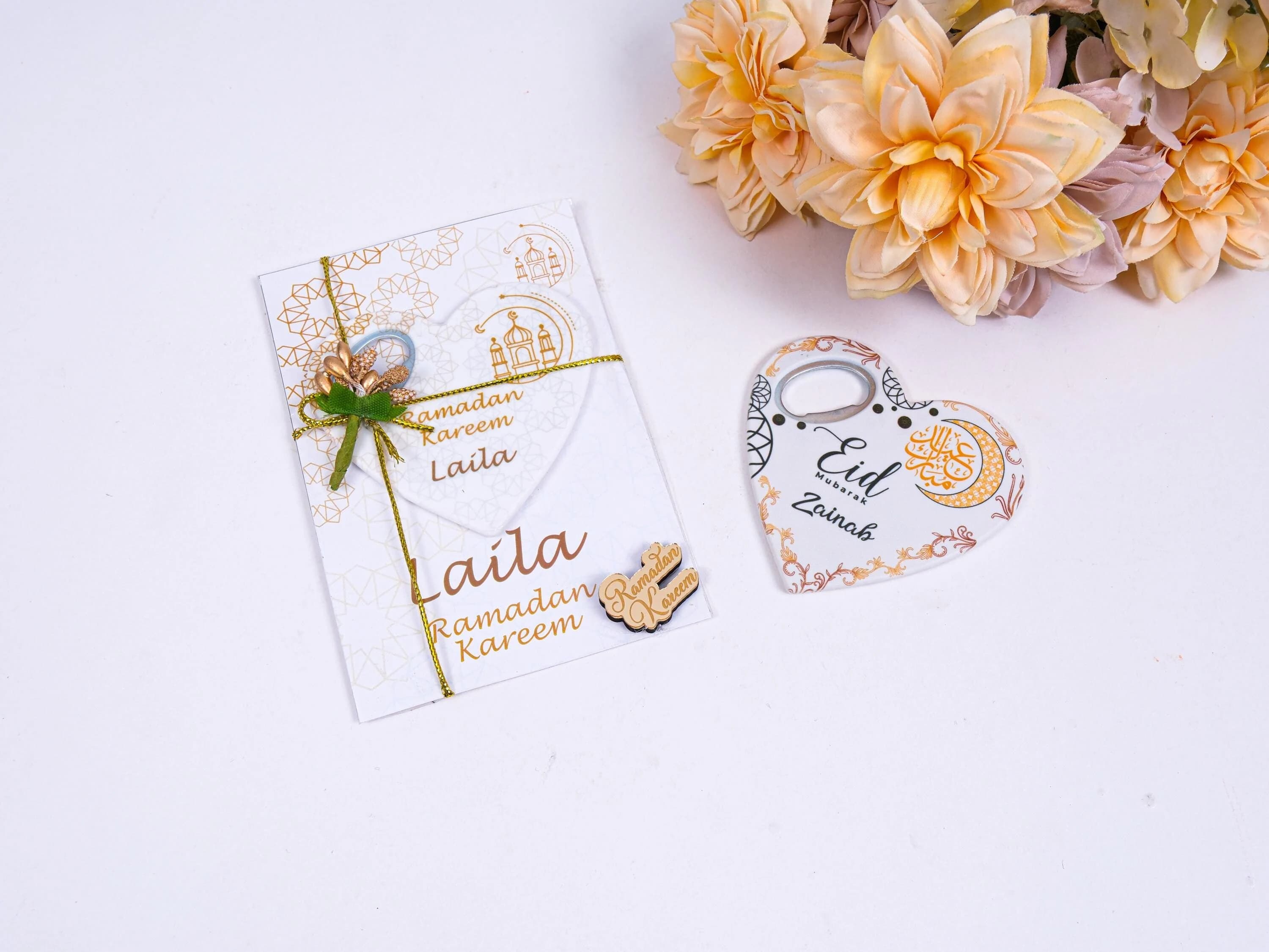 Personalized Bottle Opener Magnet Favors for Guests in Bulk, Ramadan Eid Wedding Baby Shower Birthday Islamic Muslim Party Favors Gifts