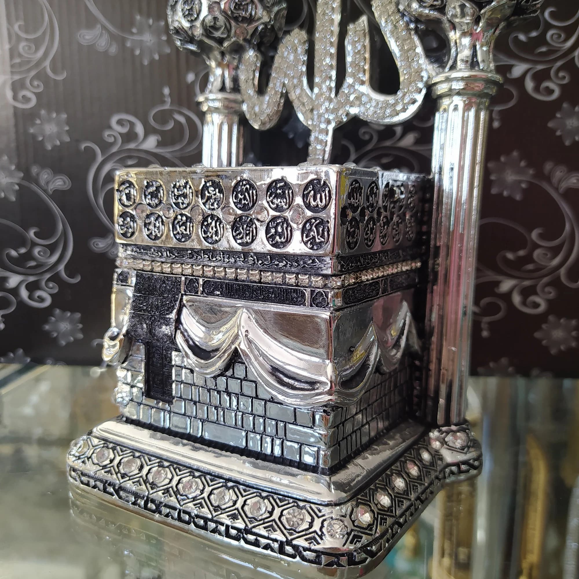 Kaaba Figurine with Asma Ul Husna, Islamic Home Decor, Muslim Desk Ornament - image 3