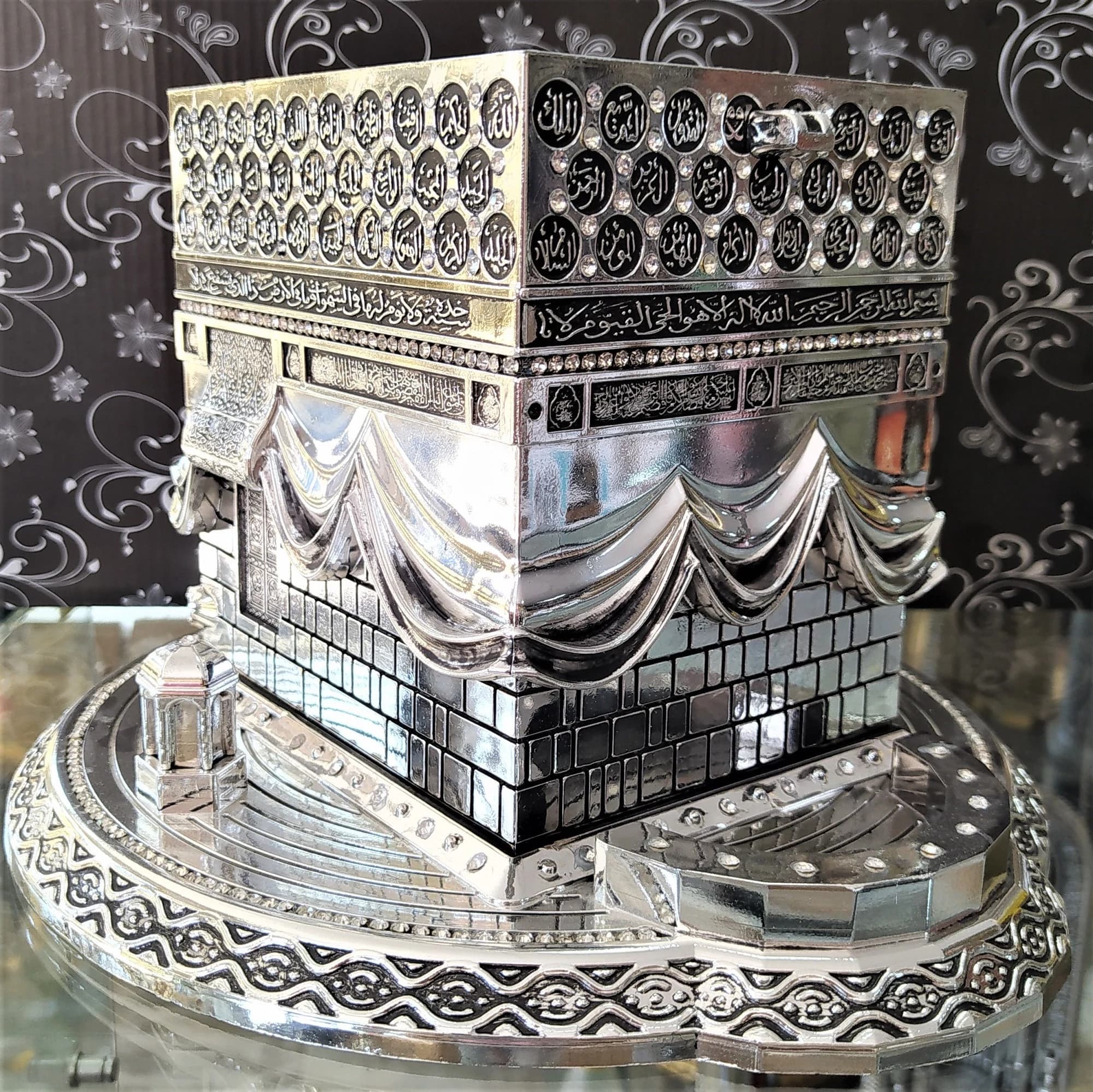 Gold Kaaba Replica Decoration | Islamic Calligraphy Table Ornament - image 5