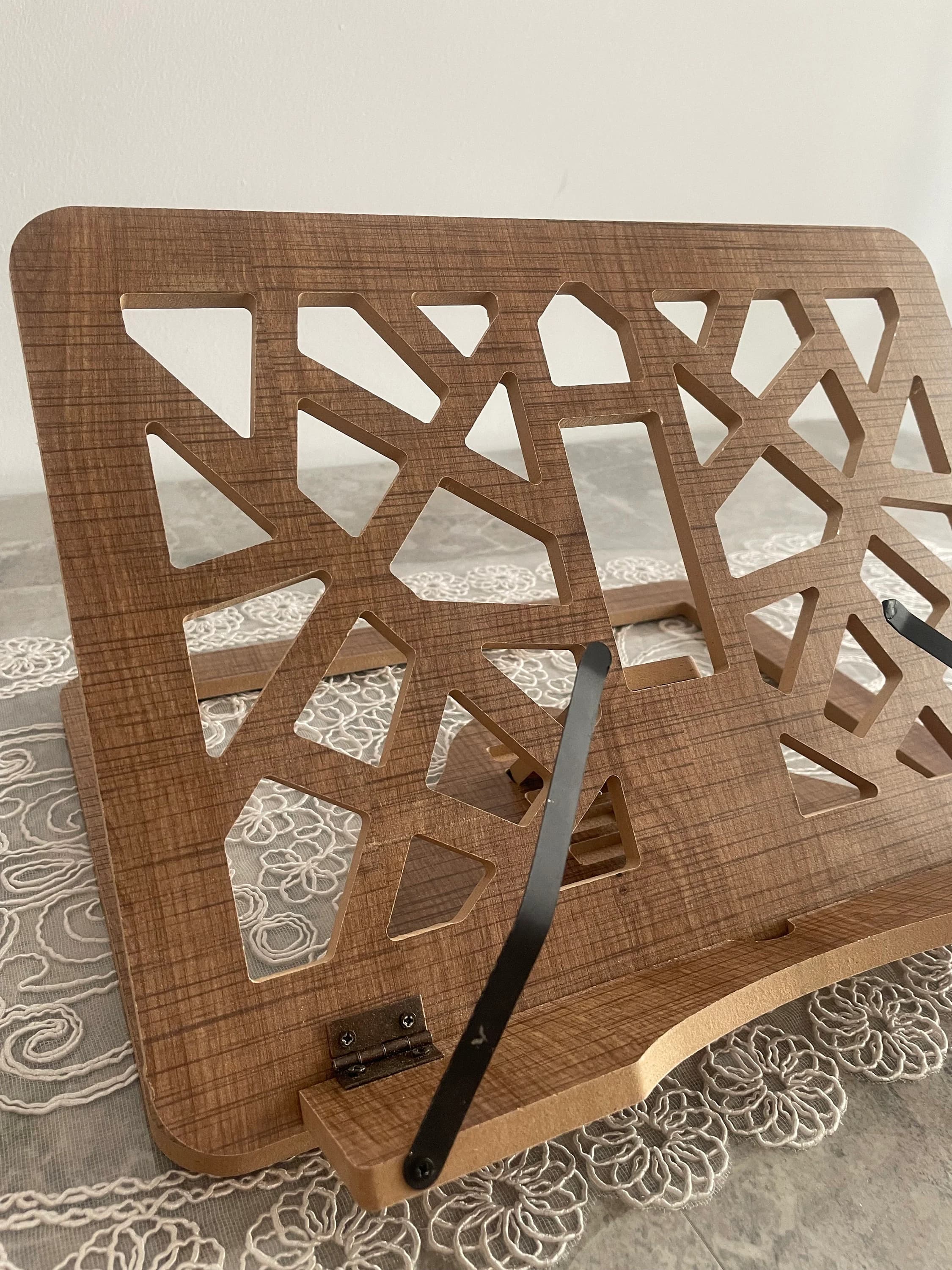 Adjustable Wooden Quran Stand | Foldable Rehal, Islamic Home Decor - image 5