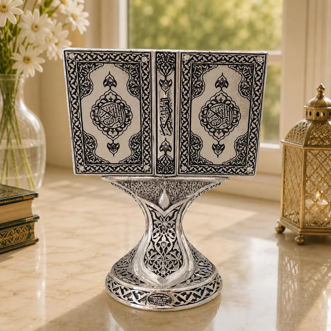 Ayat Ul Kursi Book Figurine, Islamic Arabic Calligraphy Decor, Muslim Wedding Gift - image 5