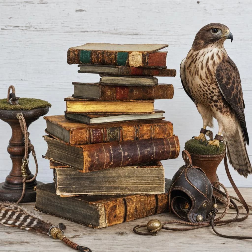 110 Rare Old Books on Falconry Hawking Hawk Falcon Training Coursing Hunting Falconer Techniques Raptor Collection | Size 1.7 GB