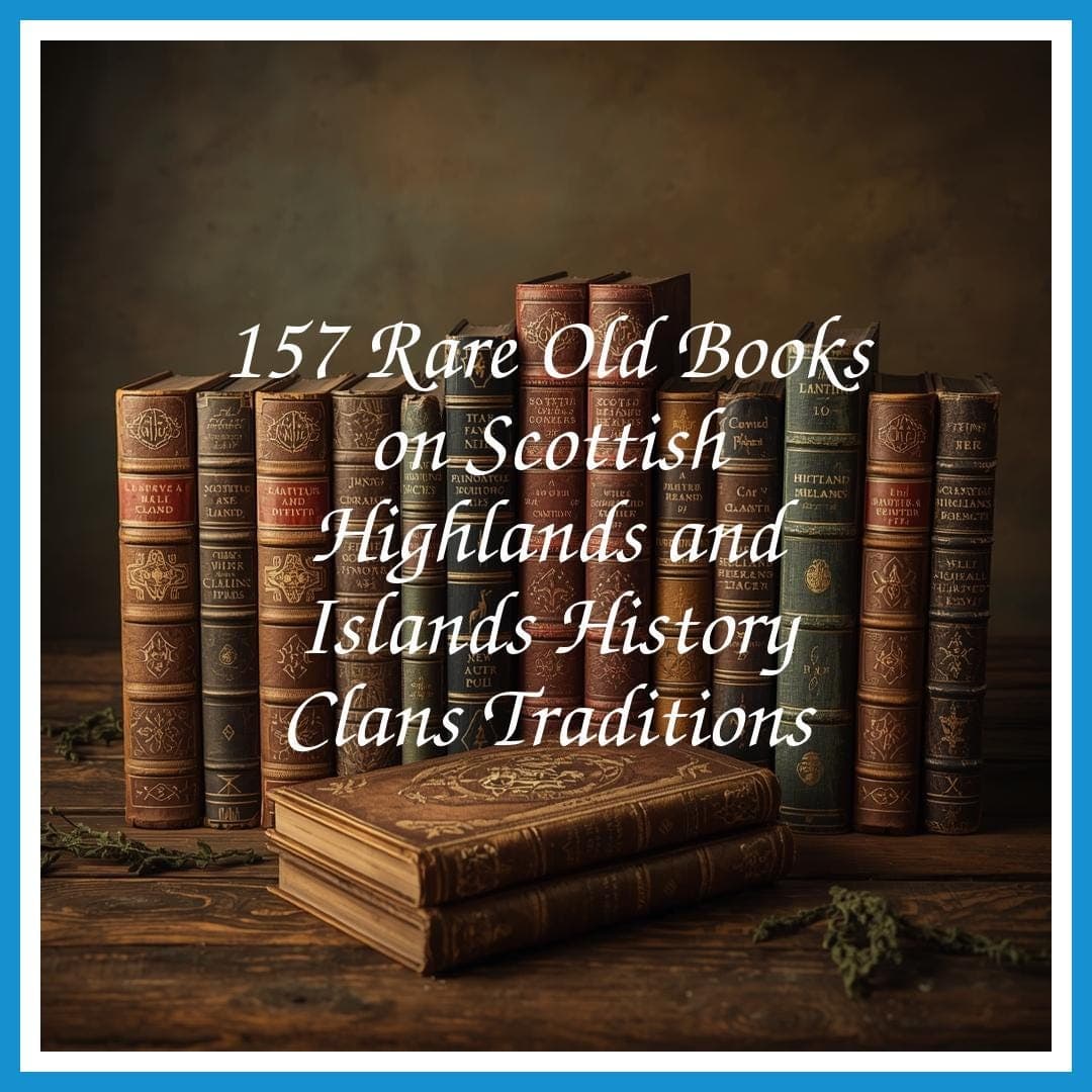 157 Rare Old Books on Scottish Highlands and Islands History Clans Traditions - Instant PDF Download