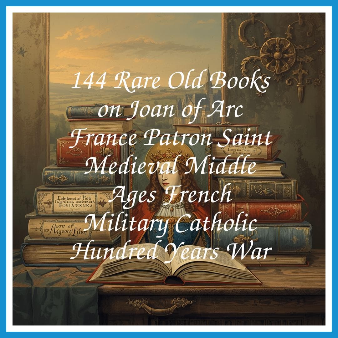 144 Rare Old Books on Joan of Arc France Patron Saint Medieval Middle Ages French Military Catholic Hundred Years War - INSTANT PDF Download