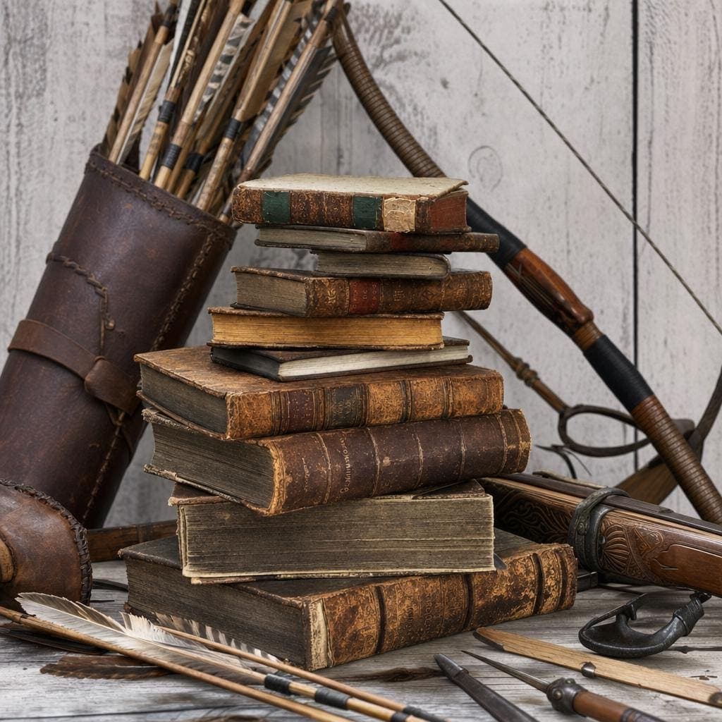 53 Rare Old Books on Archery Crossbow Longbow Bow Arrows Quiver Archer Hunting Bowmaking Fletching Recurve Collection | Size 680.7 MB