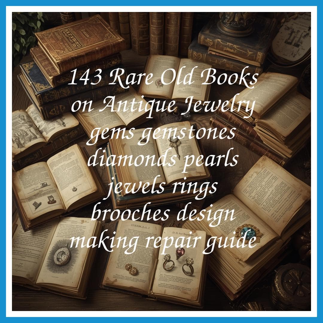 143 Rare Old Books on Antique Jewelry Gems Gemstones Diamonds Pearls Jewels Rings Brooches Design Making Collection | Size 2.5 GB - image 2