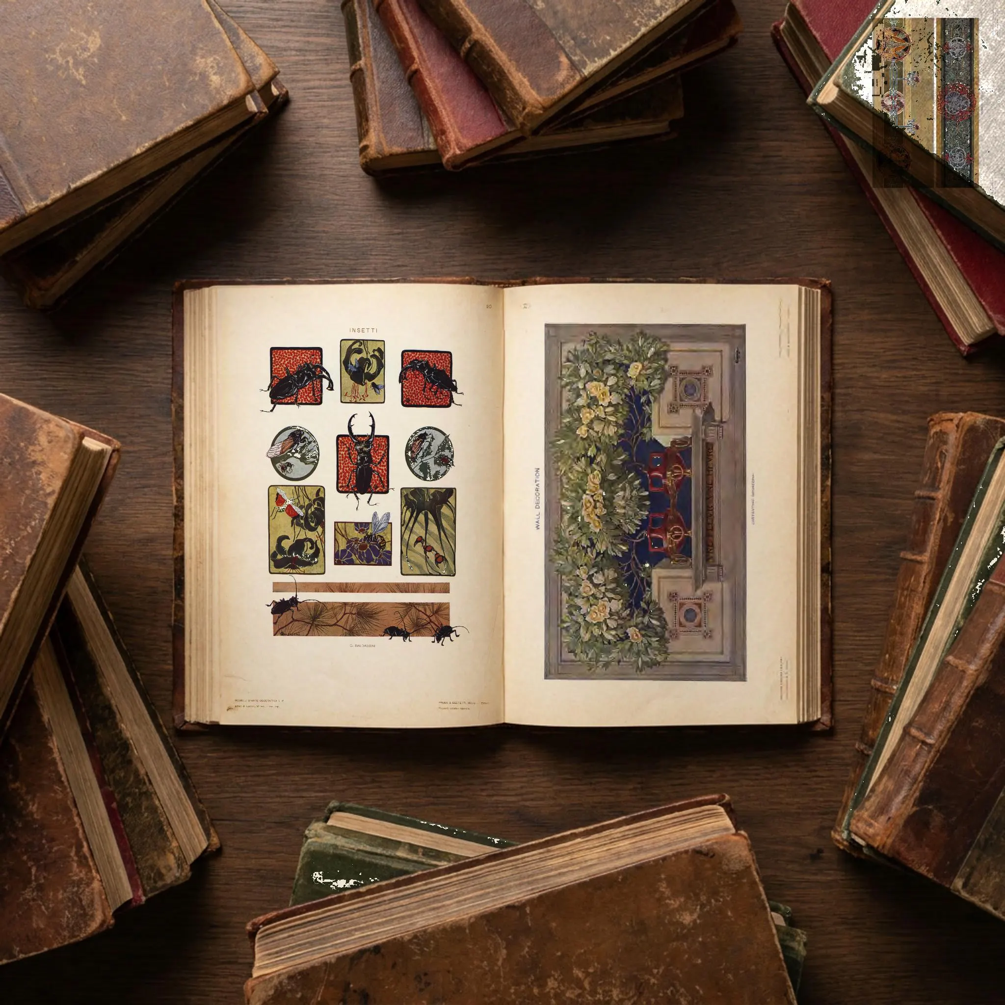 68 Rare Old Books on Art Nouveau | Antique Art Book, Poster Prints, Ornament Pattern Design, Printable Wall Art Collection | Size 1.2 GB - image 3