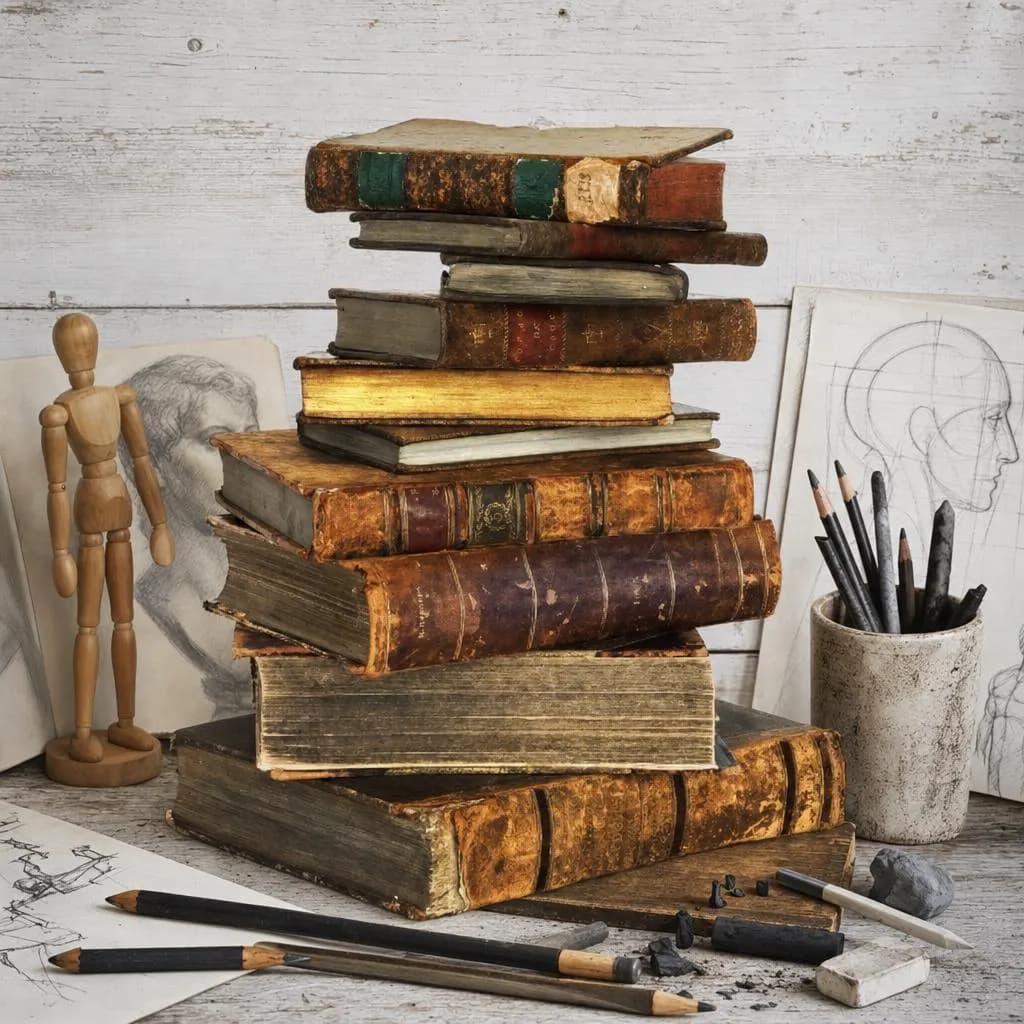 149 Rare Old Books on Drawing And Sketching Pencil Charcoal Figure Portrait Anatomy Shading Perspective Collection | Size 1.5 GB