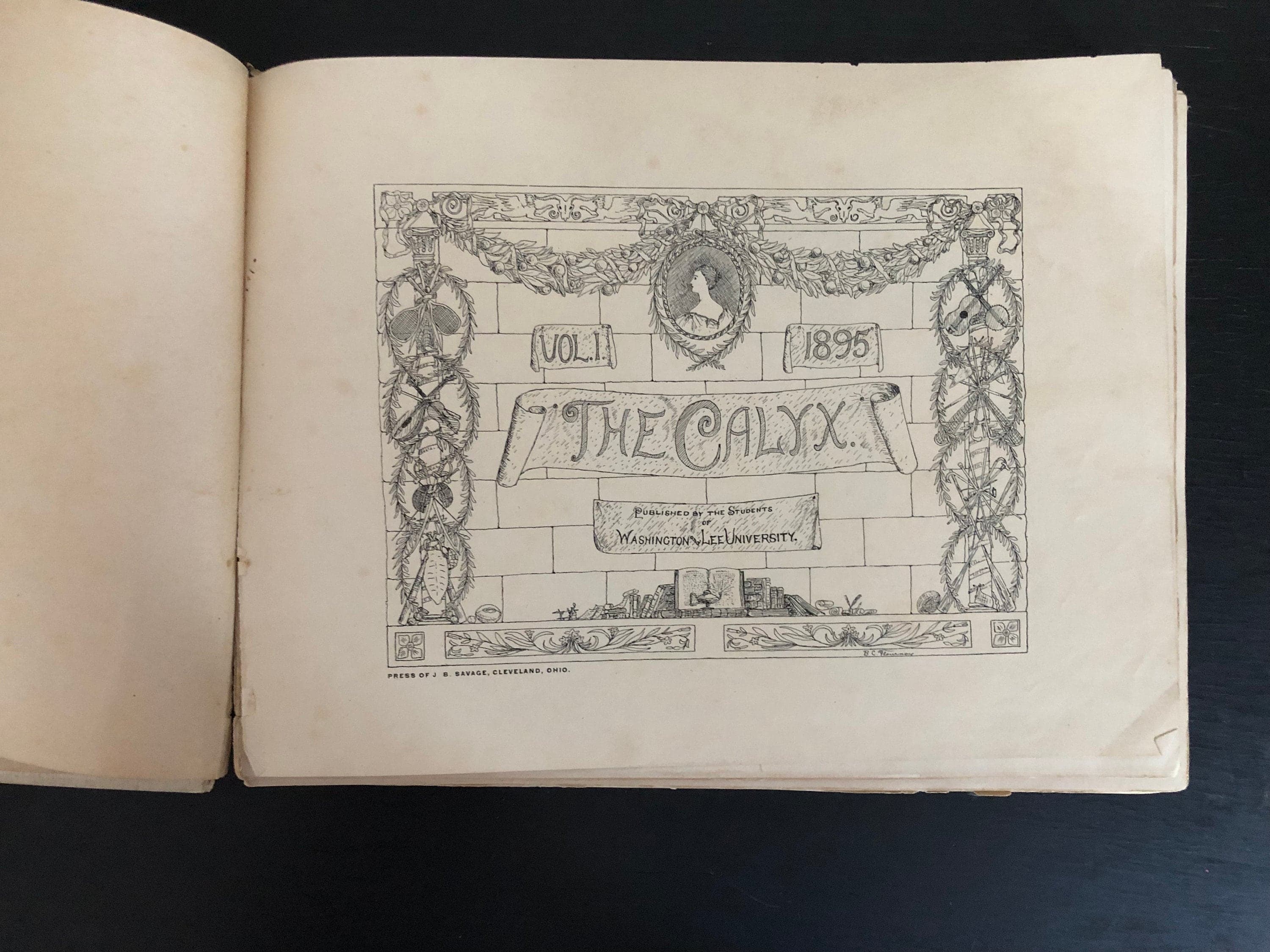 1895 Calyx Washington & Lee University College First Published Yearbook - image 5