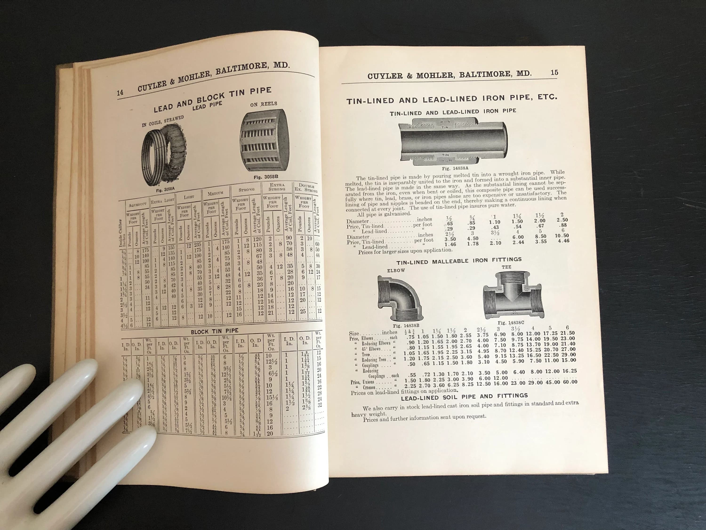 1923 Cuyler & Mohler Baltimore hard bound Catalogue D Supplies for Mills, Factories, Contractors, Water and Gas Works - image 4