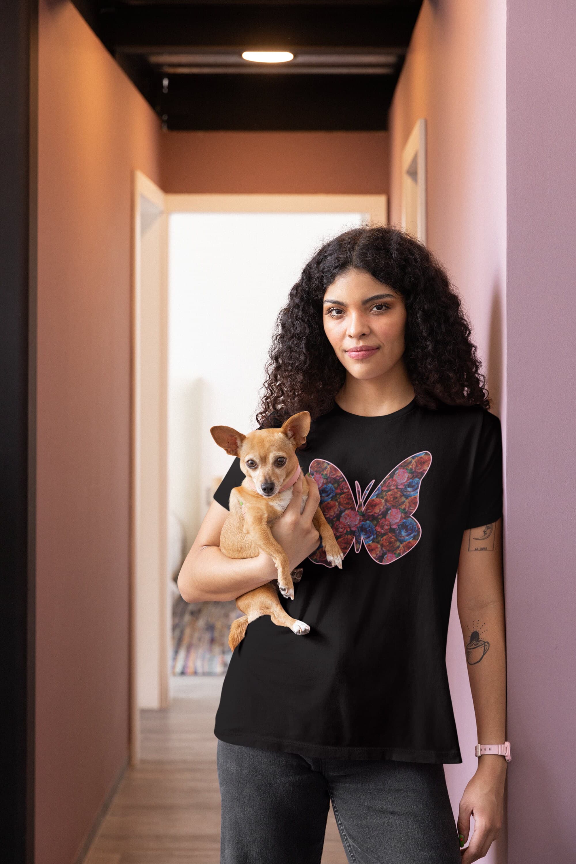 Floral Butterfly T-Shirt: Elegant Butterflower Print Tee - image 4