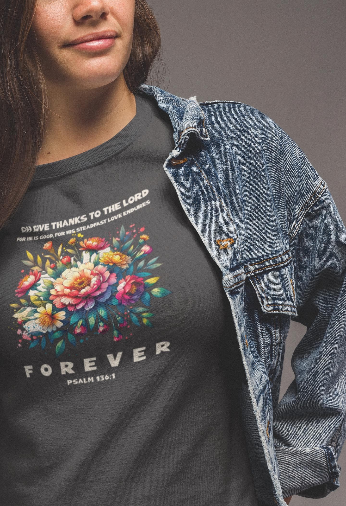 Boho Floral Christian Shirt: Comfort Colors Thanksgiving Tee - image 4