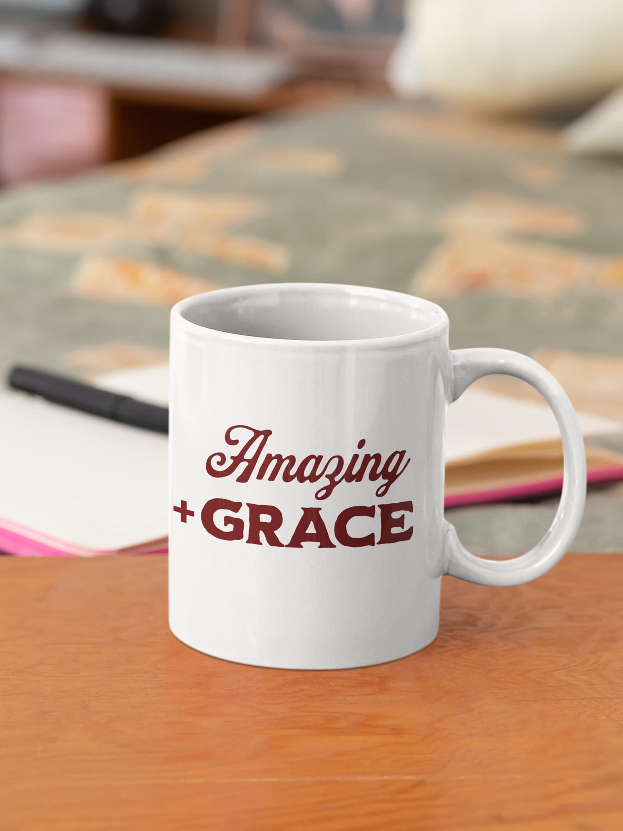 Amazing Grace Hymn Mug - Christian Inspiration Coffee Cup - image 4