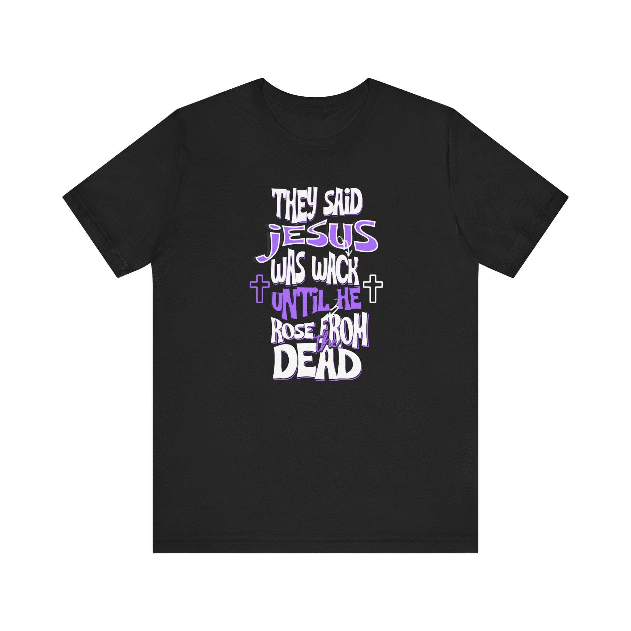 Christian Minimalist Tee: Jesus Rose From The Dead, Unisex Soft Cotton Blend - image 4