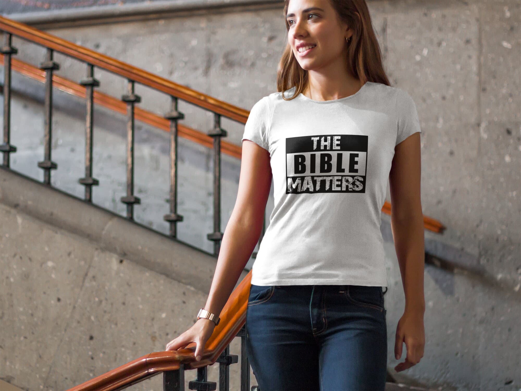 The Bible Matters T-Shirt Faith Tee Christian Apparel
