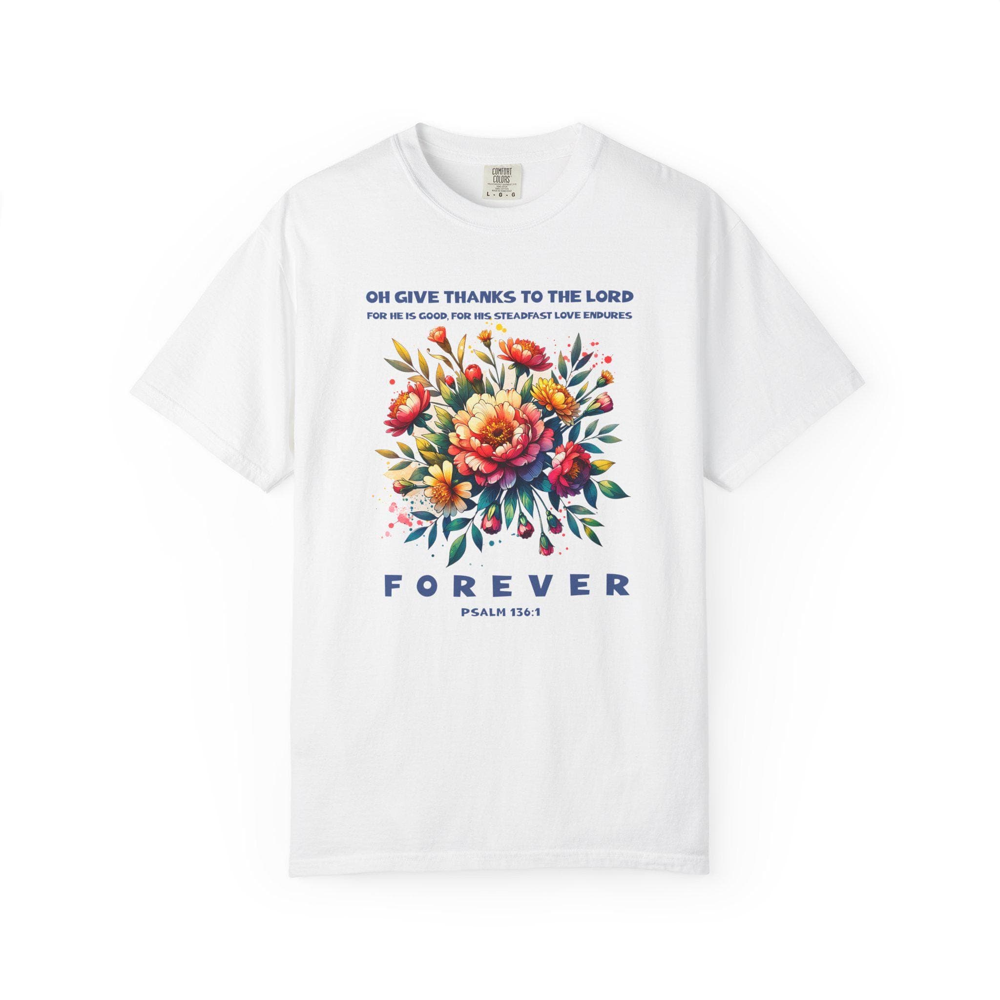 Boho Floral Christian Shirt: Comfort Colors Thanksgiving Tee - image 3