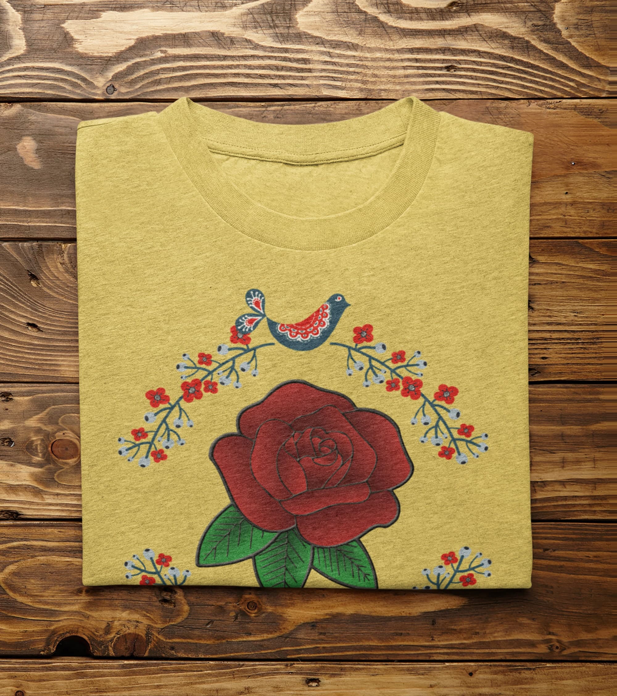 Love and Peace Floral Design Ladies Tee - image 5