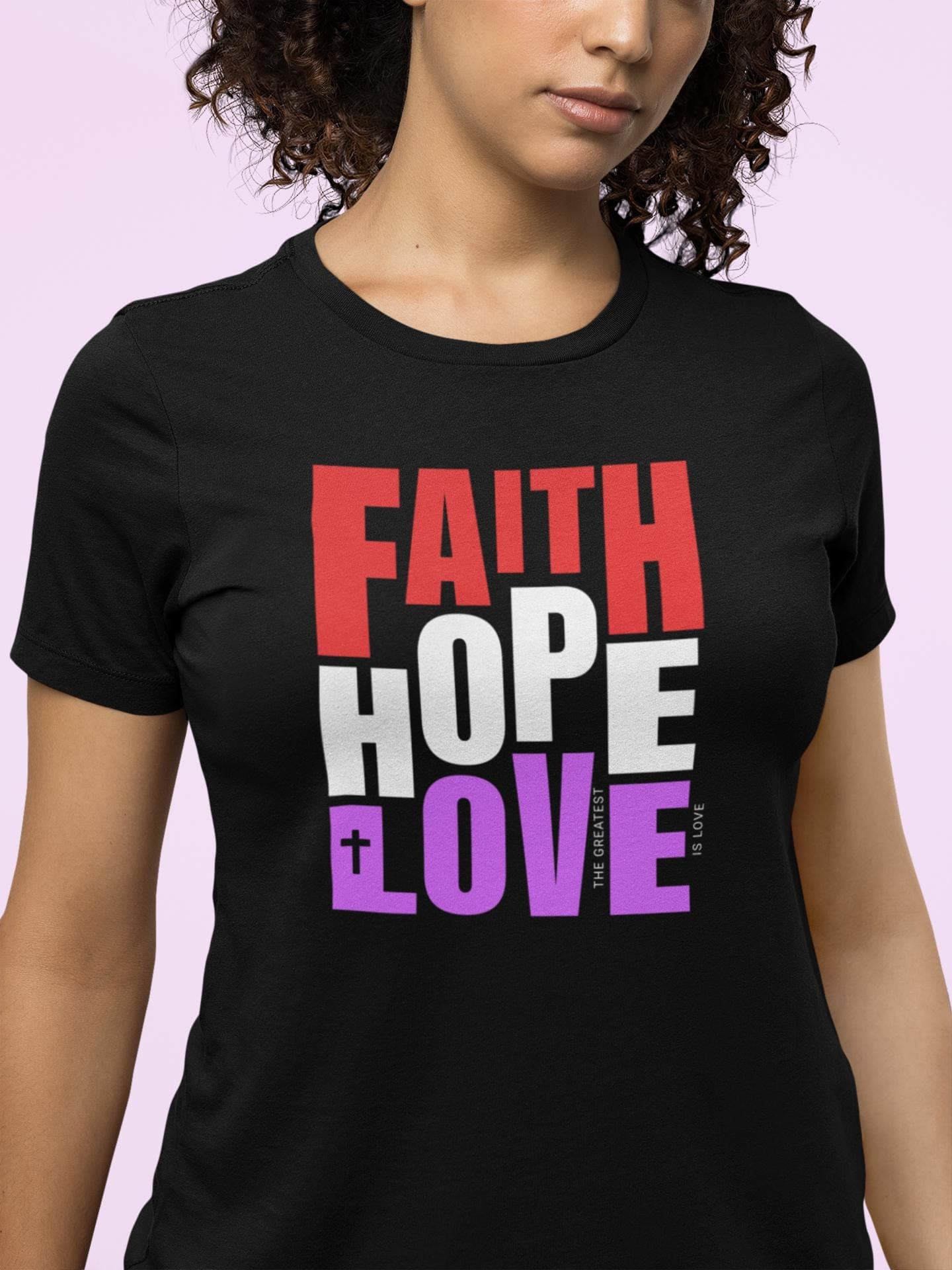 Faith Hope Love T Shirt: Christian Virtues Apparel, Bible Inspired Top - image 5