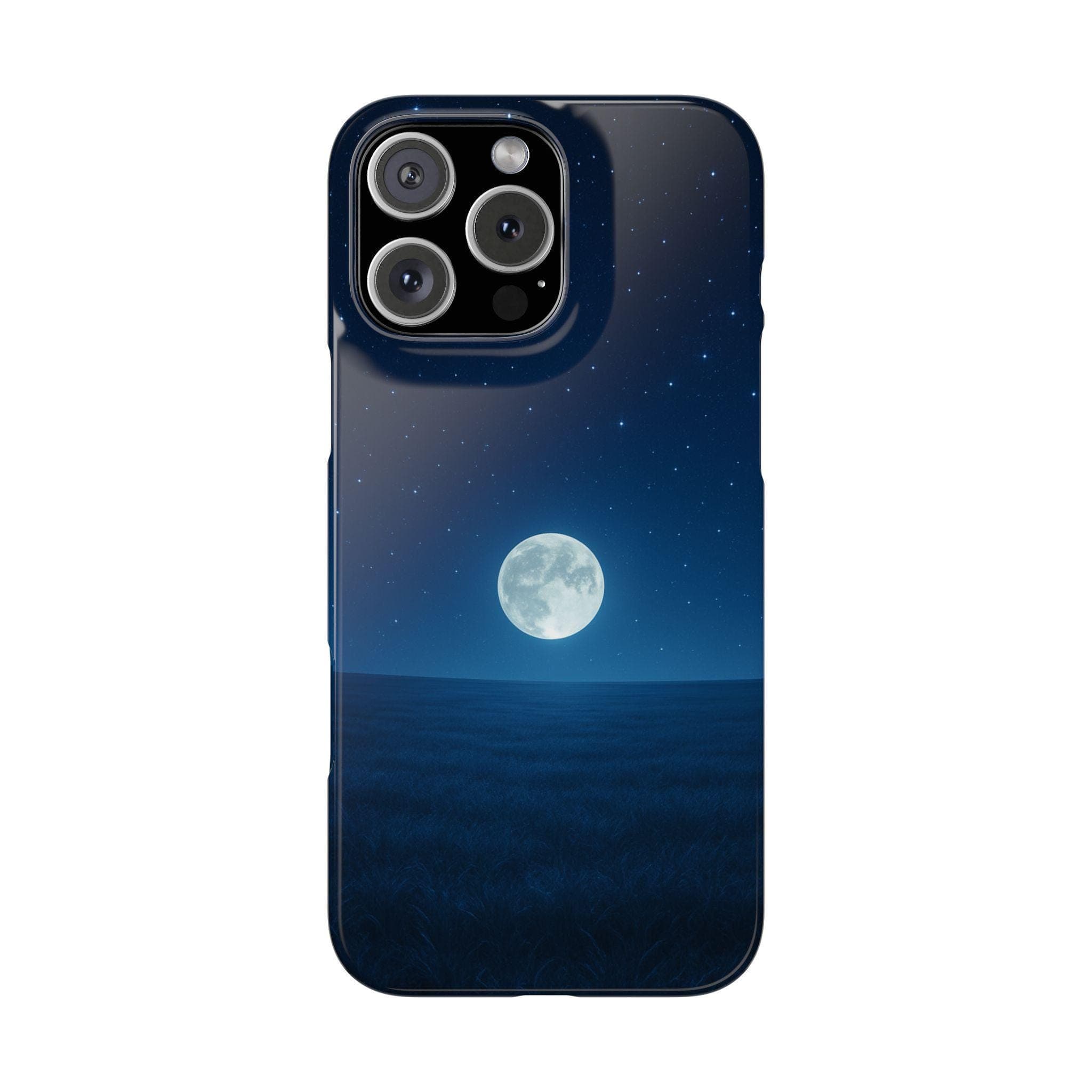 Moonlit Starry Night iPhone Case: Full Moon Protective Cover - image 5