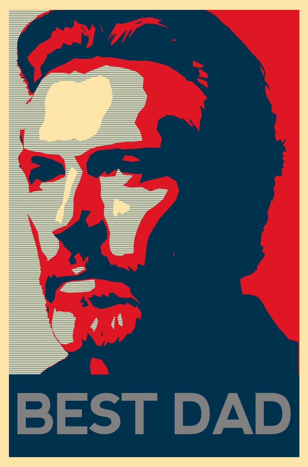Customized Obama "Hope" Style Digital Portrait - Personalized Pop Art File - image 3