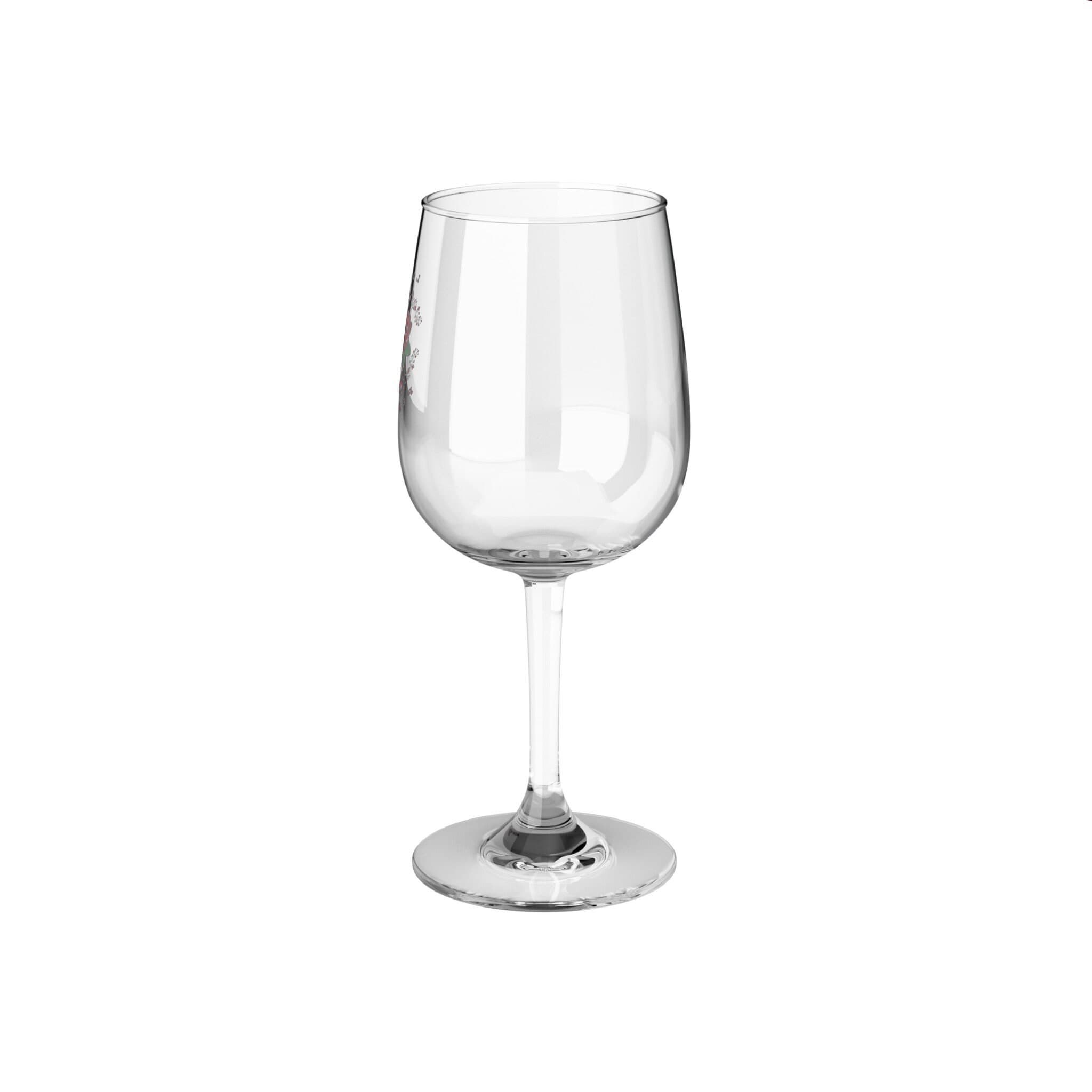 Love and Peace Floral Wine Glass 12oz, Red Rose Design - image 4