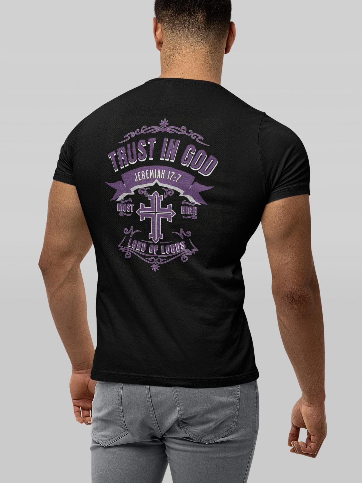 Trust in God T-Shirt, Jeremiah 17:7, Christian Streetwear