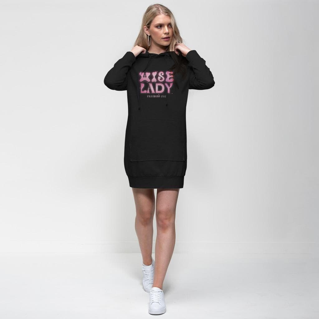 Wise Lady Hoodie Dress, Proverbs 14:1, Christian Apparel