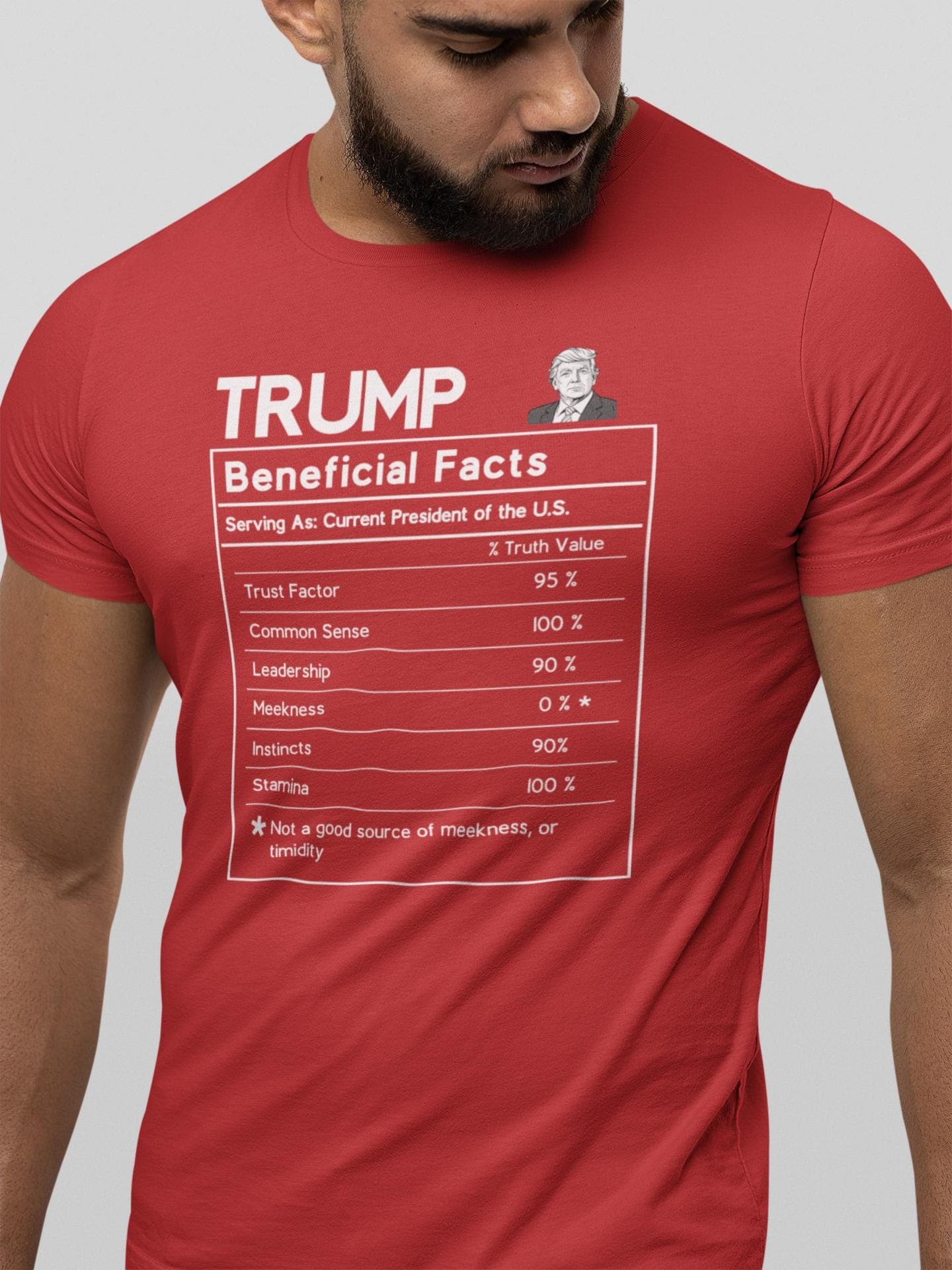 Trump 'Beneficial Facts' Parody Shirt: Political Humor Tee - image 4