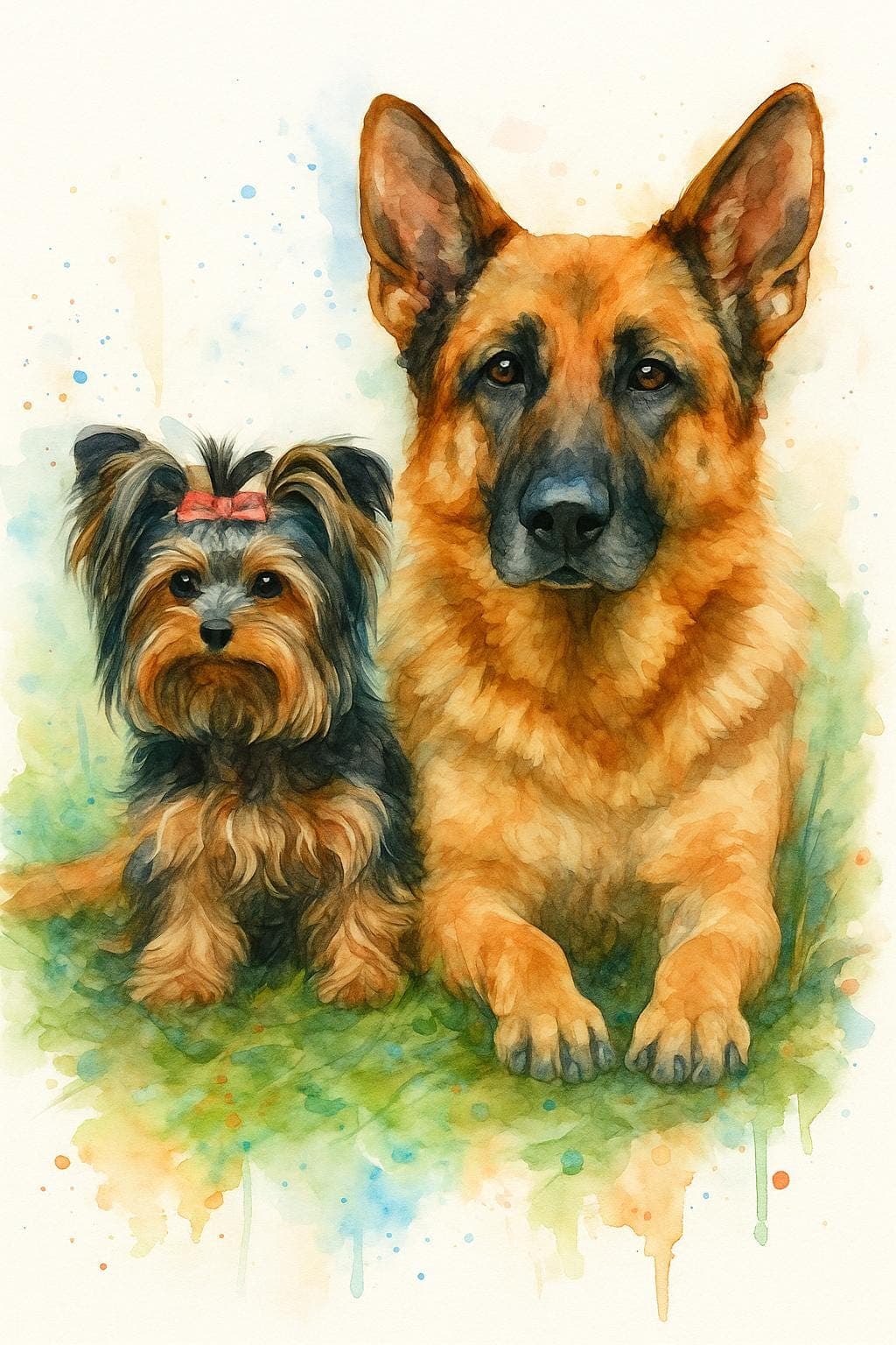 Custom Watercolor Pet Portrait: Vibrant Pet Art (Digital Download) - image 4