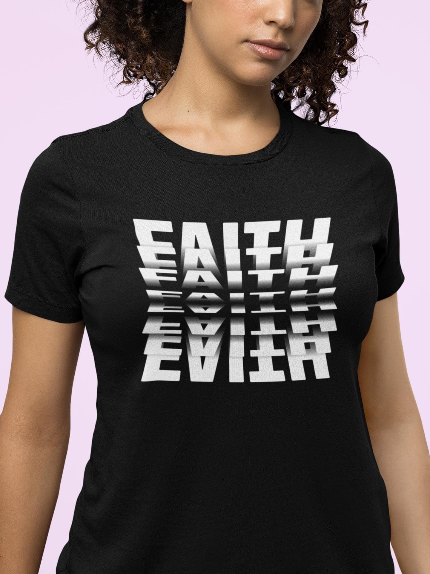 Faith Flip Text T-Shirt: Christian Streetwear, Modern Religious Apparel