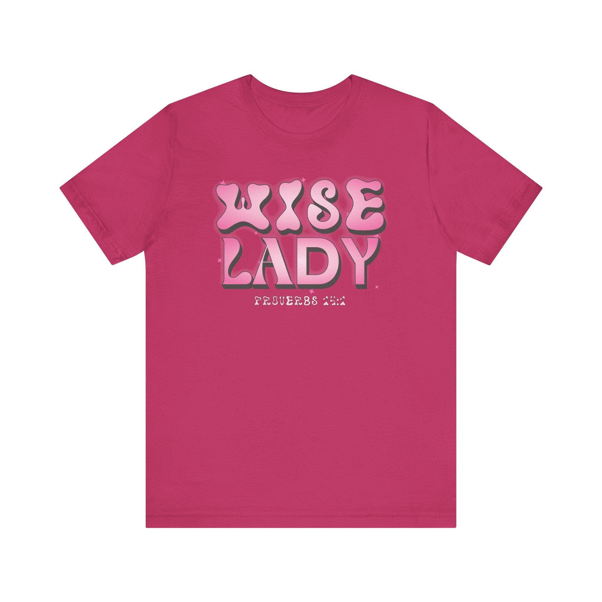 Wise Lady Proverbs 14:1 Shirt Christian Women's Tee Retro Groovy Faith Shirt for Her - image 5