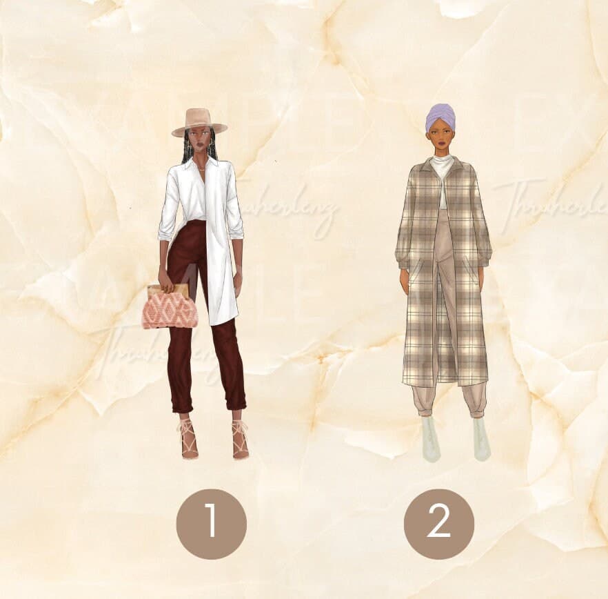 Black Women Fashion Clipart: Travel Girl PNG, Digital Stickers (Digital Download) - image 4