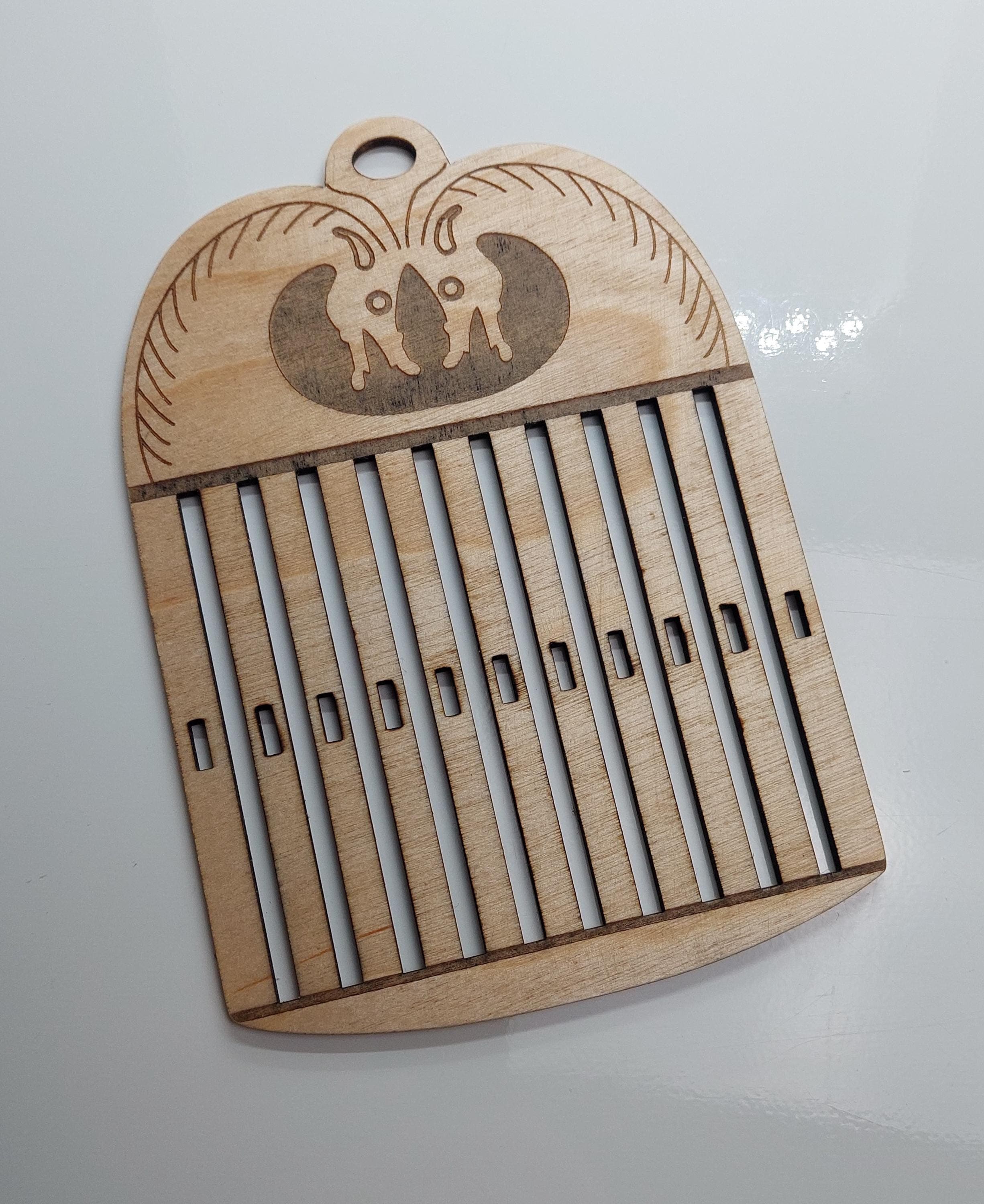 Wikinger Webkamm mit Pferdemotiv beidseitig WK-W-Sp-21/10, Heddle zum Kammweben, Bandweben aus Holz 21/10, schmal