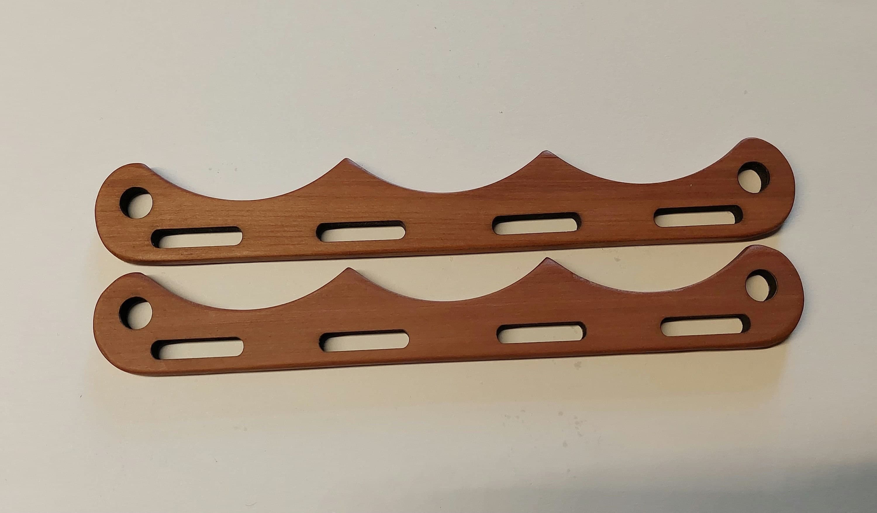 Ein Paar Taschengriffe aus Edelholz für eine Umhängetasche nach einem Fund aus Haithabu für DIY Projekte, verschiedene Hölzer und Größen - image 3