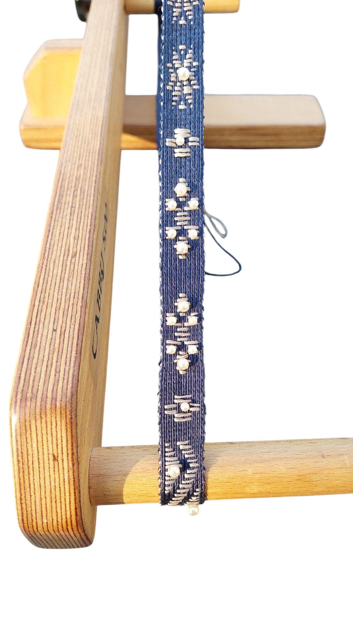 Starter-Set zum Brettchenweben mit Broschierung und eingewebten Perlen mit Musterheft, Perlenweberei, Brettchenweberei - image 3