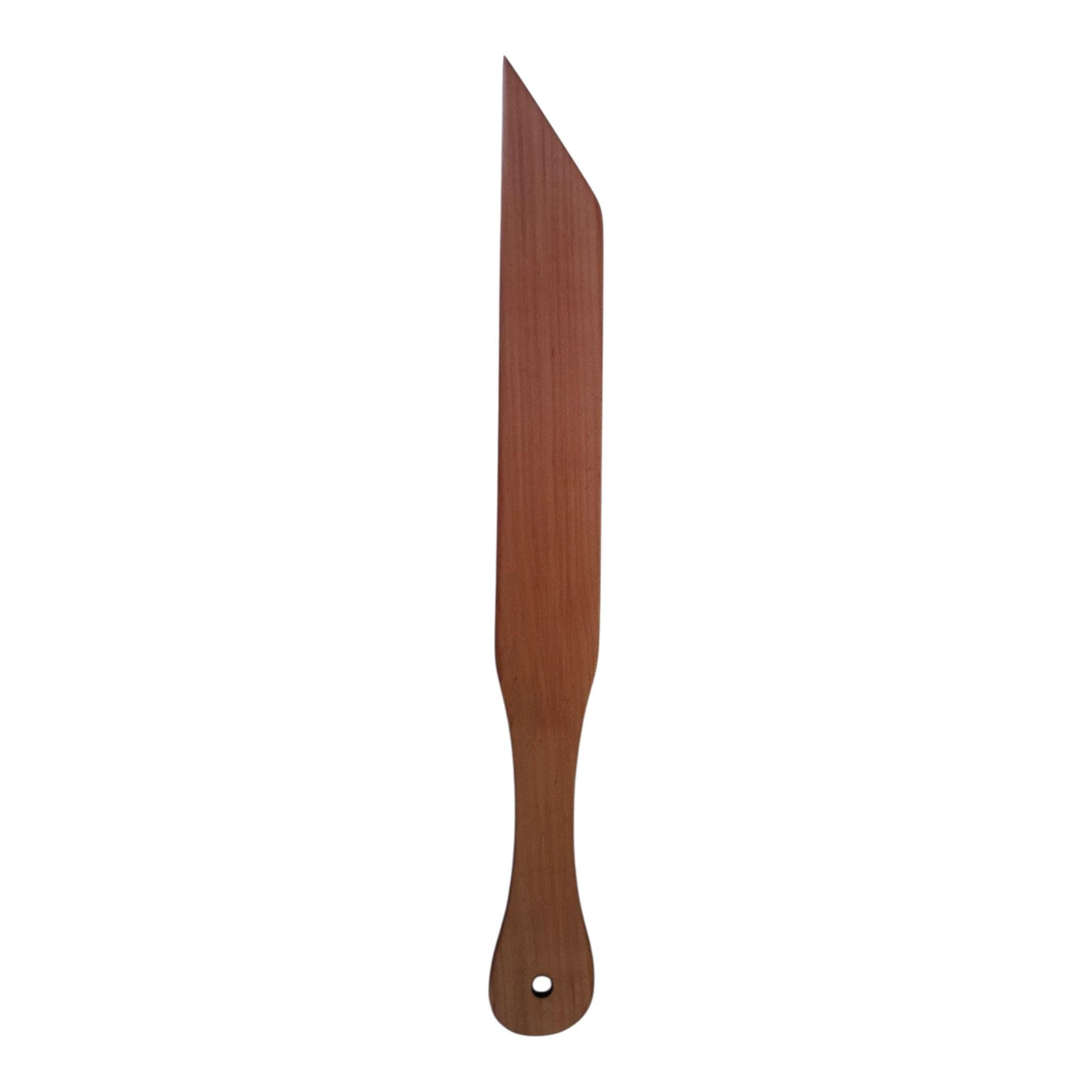 Websax aus Birnenholz, Webmesser, Webschwert, Pick-up Stick, Webschläger, Weberwerkzeug, Webschläger
